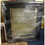 An original Robert Lenkiewicz picture frame, size of aperture 73cm x 58cm black and glazed.