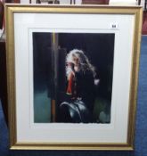 Robert Lenkiewicz (1941-2002) signed print 'Painter in the Wind 3:50am', edition no 369/500, with