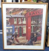 Carel Weight, 'The Day of Woon', artist proof No, X111/XV, framed and glazed, overall size 83cm x