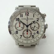 Ulysse Nardin, a gents chronometer stainless steel wristwatch, complete with original box papers,