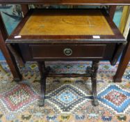 Two reproduction 'drop flap' miniature sofa tables.