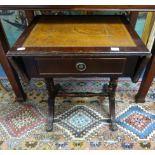 Two reproduction 'drop flap' miniature sofa tables.