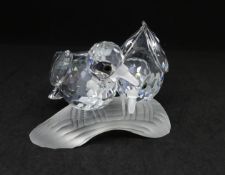 Swarovski Crystal, Annual edition 1989 'Amour-The Turtledoves', boxed.