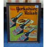 Advertising, poster 'Use Yorkshire Relish', 36cm x 27cm.