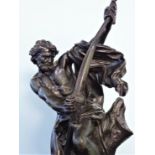 A bronze sculpture of Hercules, height 40cm.