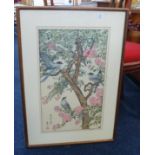 A set of four Japanese replica wood block prints, framed and glazed, after Toshi Yoshida, with