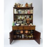 Ettore Sobrezo 'The Chemist Laboratory', in miniature form, with full cupboards and drawers,