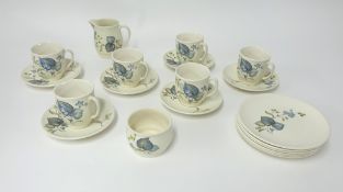 Sylvac Ware tea set 20 pieces, Limegrove pattern.