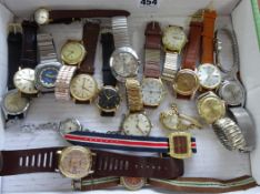 A collection of 22 watches including 6 automatics including Oris, Certina, Citizen etc. (working).