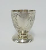 Chinese silver egg cup.