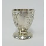 Chinese silver egg cup.