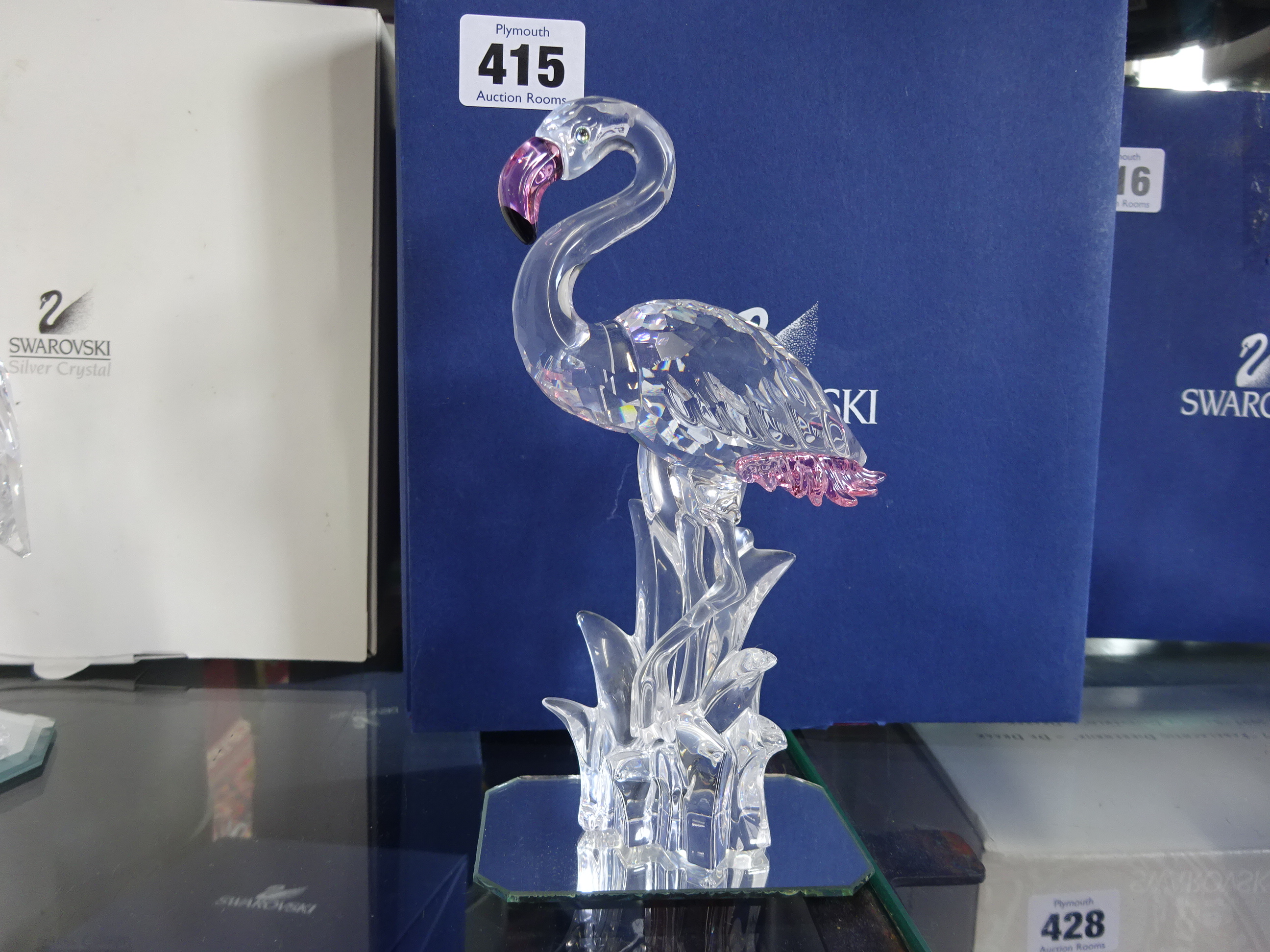 Swarovski Crystal, Flamingo. Boxed.