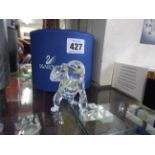 Swarovski Crystal, Young Gorilla, boxed.