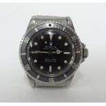 Rolex, a 1969/1970 gents stainless steel Submariner, model 5513, the dial with 'metres first',
