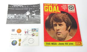 Geoff Hurst collection including 1966 World Cup signed photograph, also World Cup first day signed