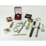 Assortment of various gents and other wrist and pocket watches including Montine Swiss Incabloc