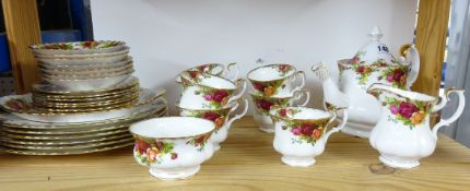 Royal Albert 'Old Country Roses' tea service.