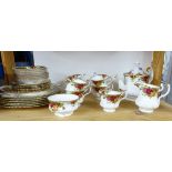 Royal Albert 'Old Country Roses' tea service.