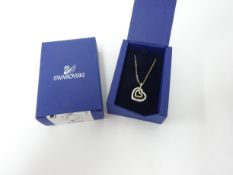 Swarovski, a heart necklace, boxed.