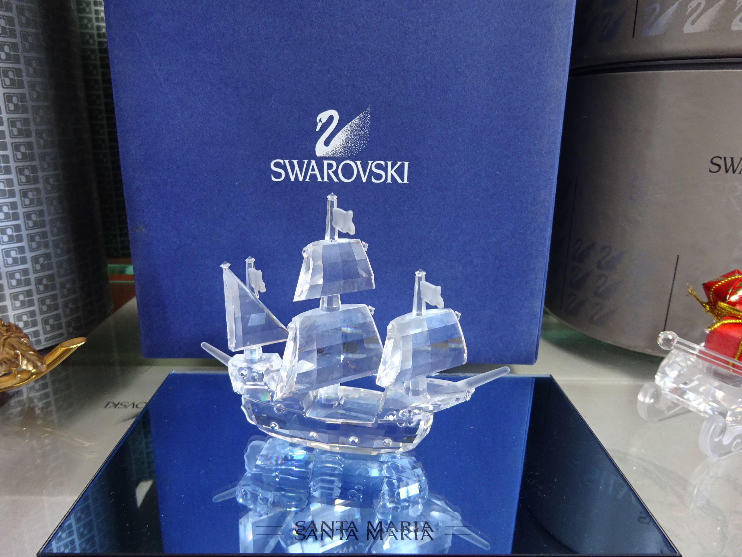 Swarovski Crystal, Santa Maria, boxed.