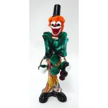 Murano a glass clown height 35cm.