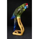 Swarovski Crystal, Paradise Birds, Green Rosella, boxed.