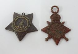 Great War single medal 'August- November 1914', Monmouth Regiment awarded to 1583 Private G Allcock,