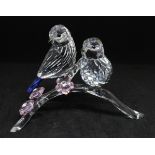 Swarovski Crystal, 'Blue Tits/Chickadees', boxed.