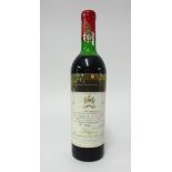 A bottle of Chateau Mouton Rothschild, 1971.