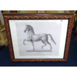 Print Cavallo 'The Vatican Library', framed and glazed, overall size 75cm x 93cm.