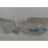 Dugald Sutherland MacColl (1859-1948) watercolour, 'Westcountry Harbour', 18cm x 23cm, framed and