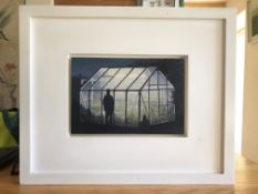 Barry McGlashan (Scottish b.1974) oil on pane 'Looking Glass House', 115cm x 22cm, Provenance,