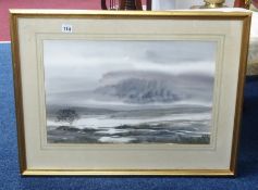 C.Rex James, watercolour, 'Dartmoor', signed, 35cm x 55cm, framed and glazed.