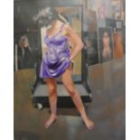 Robert Lenkiewicz, signed limited edition print titled 'Painter with Ester', Aristotle Phylis theme,