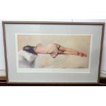 Nicolas St. John Rosse, signed print 'Siesta' framed and glazed.