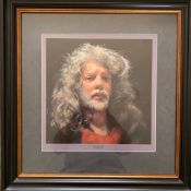 Robert Lenkiewicz (1941-2002) signed limited edition print 'Self Portrait', 372 / 450, framed and