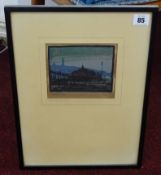 Griffin a pair of signed engravings, titled 'Plymouth Hoe Pier' and 'Royal Albert Bridge' in large