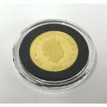 Royal Mint, QEII, proof, gold sovereign, 2013, Commemorating the Christening of Prince George of