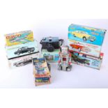 Eight various boxed models including Clifford series, Zodiac Fire Chief and Police car,