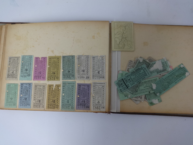 An interesting collection of original tram tickets in album, approximately 200. - Bild 7 aus 12