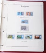 A Great Britain stamp album including stamps from 1860s to 1970s.