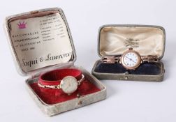 A Rotary ladies vintage wristwatch, boxed, together with another vintage ladies wristwatch with an