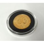 Royal Mint, QEII, proof, gold sovereign, 2005,