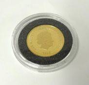 Royal Mint, QEII, proof, gold sovereign, 2015, Commemorating the christening of Princess Charlotte