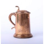 Dunhill, novelty lighter in form of a copper tankard, height 8cm.