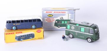 Dinky 968 BBC vehicle boxed (damaged), Dinky 283 B.O.A.C coach boxed (2).