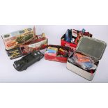 Collection of various play worn diecast models, Action Man accessories, Marx military vehicle and