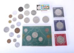 Collection of various general coins including English commemorative etc.