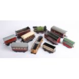 A large collection of early Hornby tinplate and clockwork O gauge model railway, various