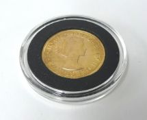 A QEII, proof, gold sovereign, 1957.